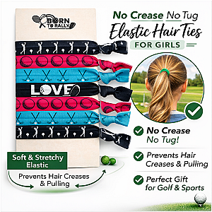Girls Golf Hair Ties