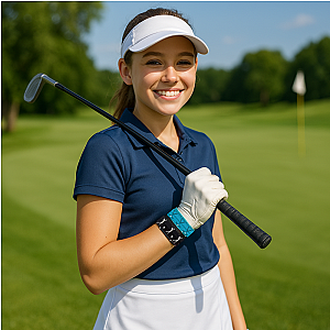 Girls Golf Hair Ties