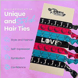 Girls Golf Hair Ties