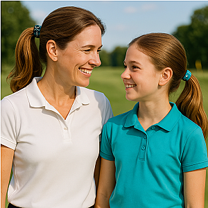 Girls Golf Hair Ties