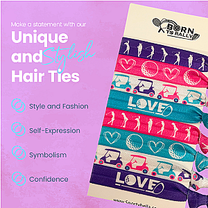 Golf Love Hair Ties