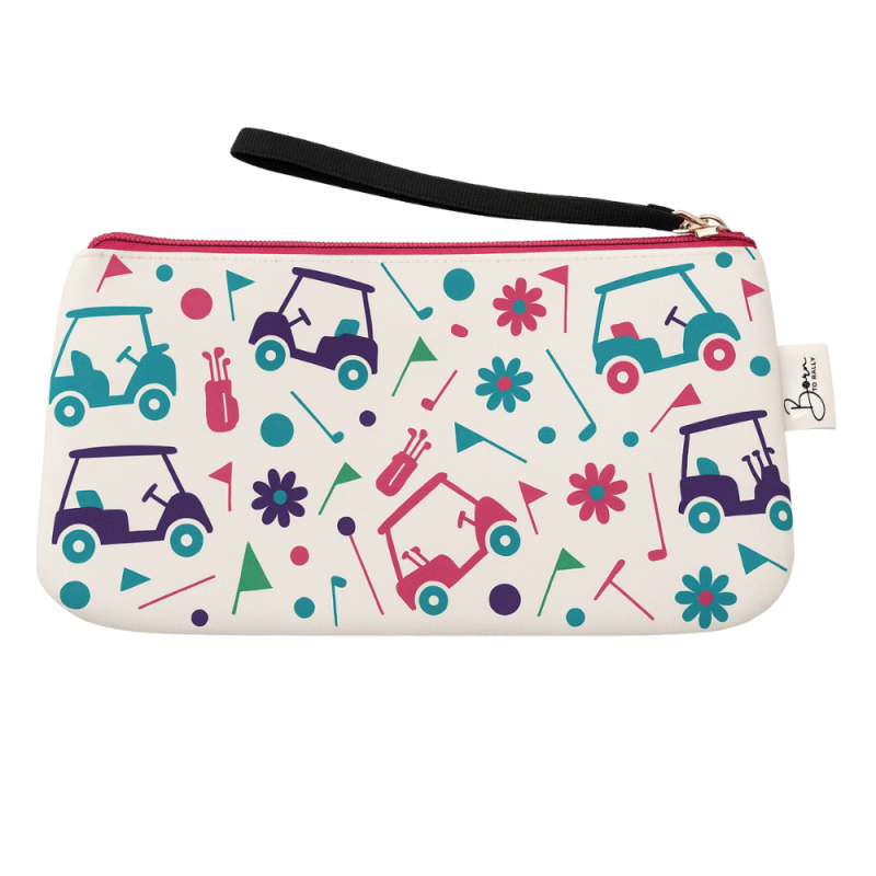 Golf Cart Wristlet Pouch Purse