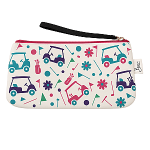 Golf Cart Wristlet Pouch Purse