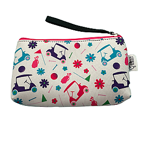 Golf Cart Wristlet Pouch Purse