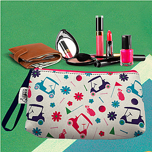 Golf Cart Wristlet Pouch Purse