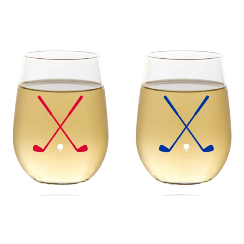 Golf Wine Tumblers- Plastic Shatterproof