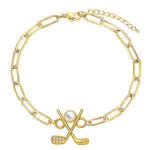 Golf Paperclip Bracelet