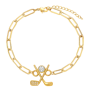 Golf Paperclip Bracelet