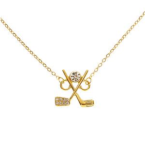 Tee Time Golf Pendant Necklace