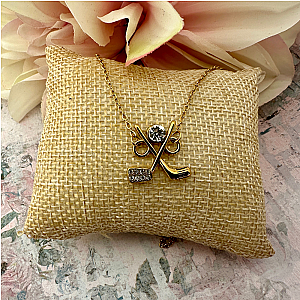 Tee Time Golf Pendant Necklace