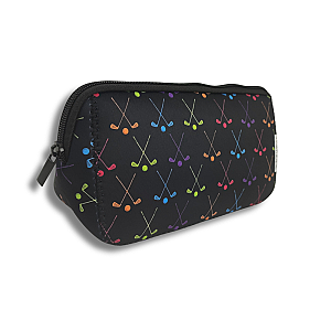 Golf Black Cosmetic Bag