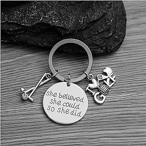 Golf Keychain - She Believed She Could So She Did