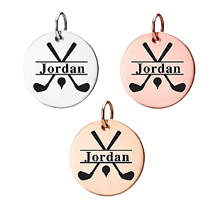 Personalized Golf Engraved Charm