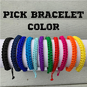 Personalized Engraved Golf Bar Rope Bracelet