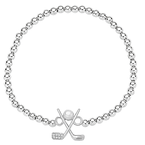 Golf Pearl Beaded Bracelet