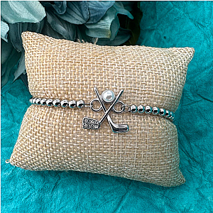 Golf Pearl Beaded Bracelet