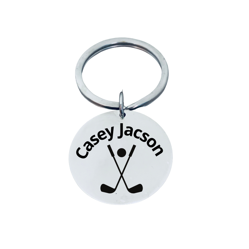 Personalized Golf Club Keychain