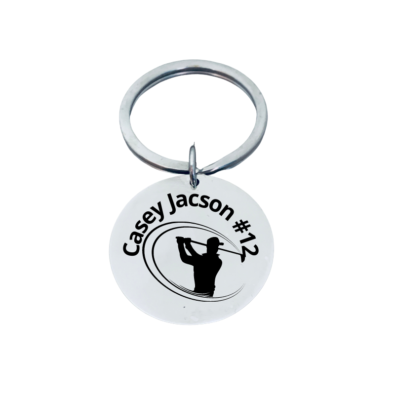 Personalized Golf Keychain