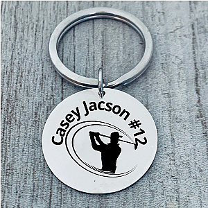 Personalized Golf Keychain