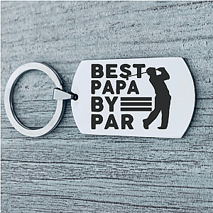 Best Papa By Par Golf Keychain -  Pick Style