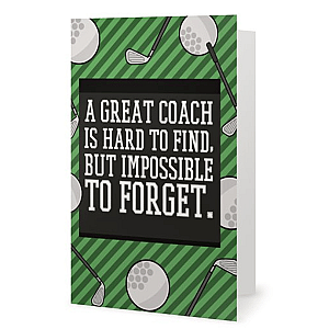 Golf Coach Card