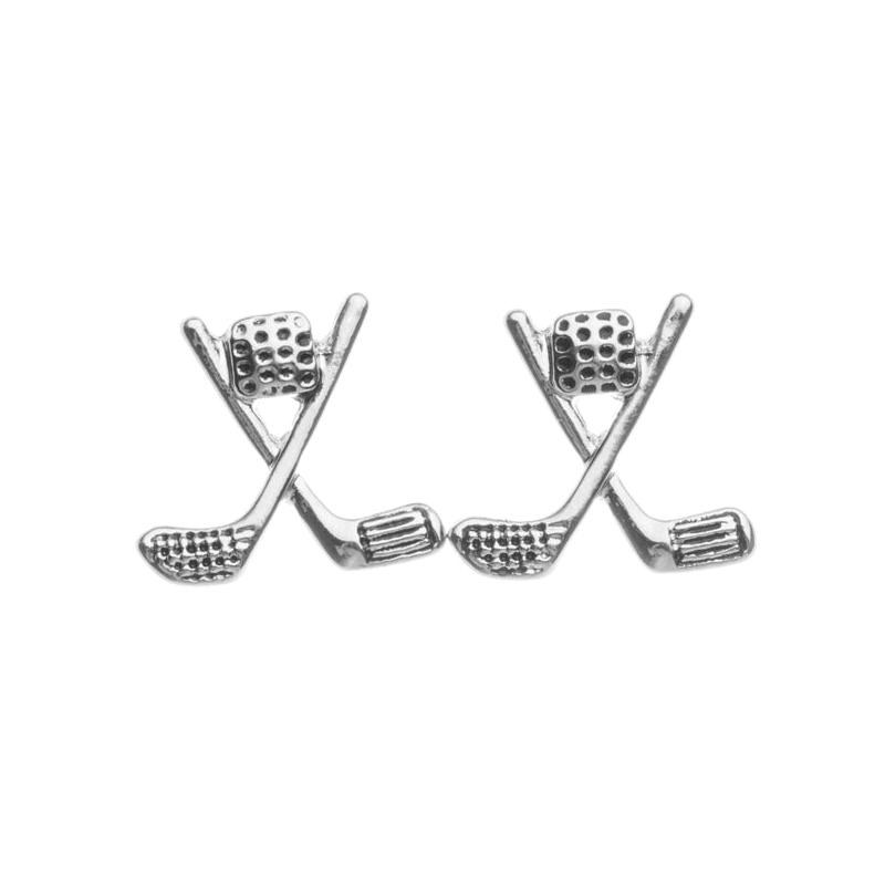 Golf Charm Stud Earrings