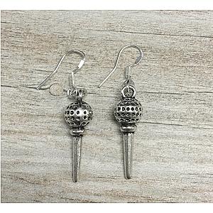 Golf Tee Charm Earrings
