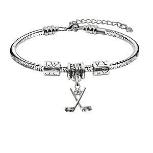 Golf Love Charm Bracelet- Pick Style