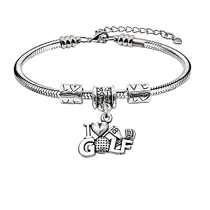 Golf Love Charm Bracelet- Pick Style