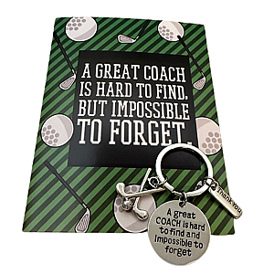 Golf Coach Card & Keychain Set