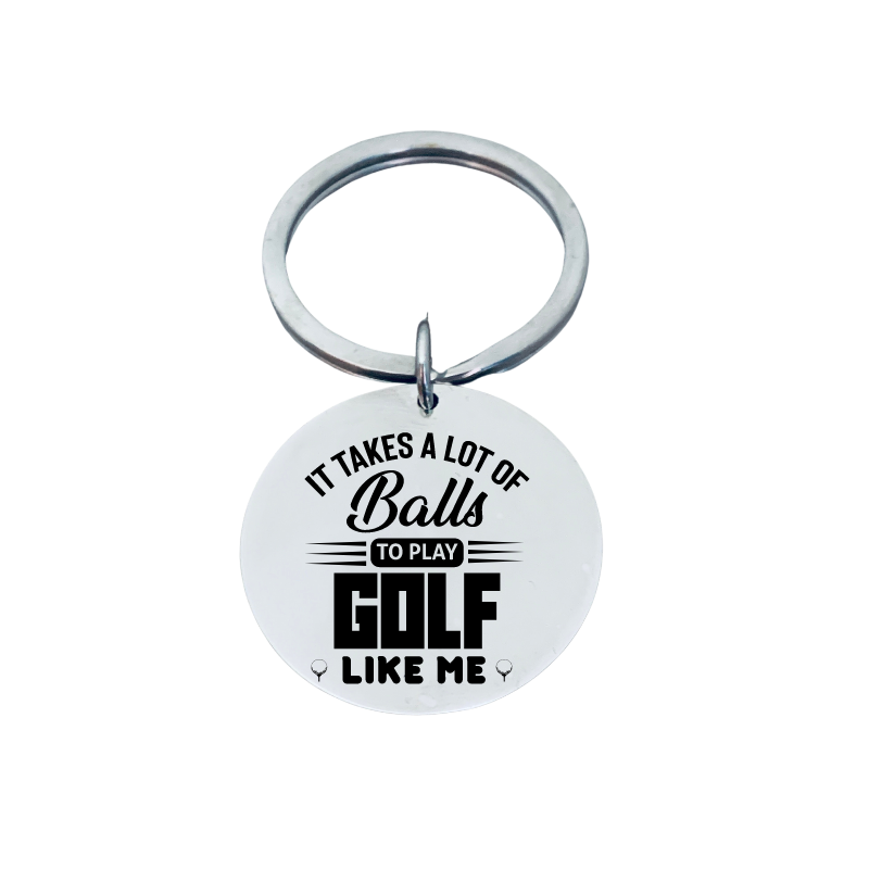 Golf Keychain - It Takes Alot of Balls