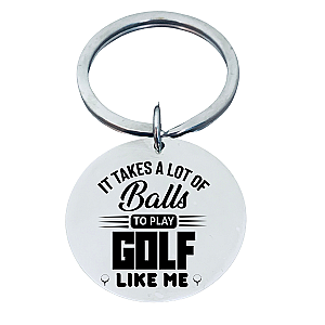 Golf Keychain - It Takes Alot of Balls
