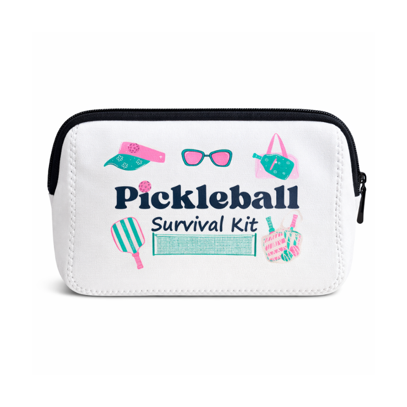 Pickleball Survival Cosmetic Bag