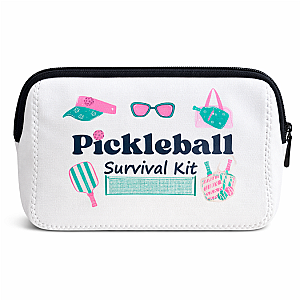 Pickleball Survival Cosmetic Bag