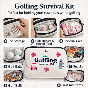 Golf Survival Cosmetic Bag