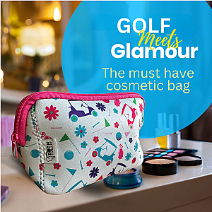 Golf Pink Cosmetic Bag