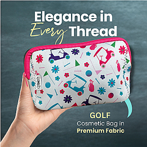 Golf Pink Cosmetic Bag