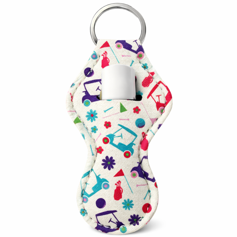 Golf Chapstick Holder Keychain