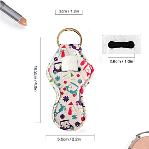 Golf Chapstick Holder Keychain