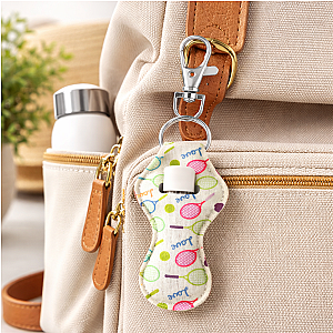 Tennis Love Chapstick Holder Keychain