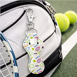 Tennis Love Chapstick Holder Keychain