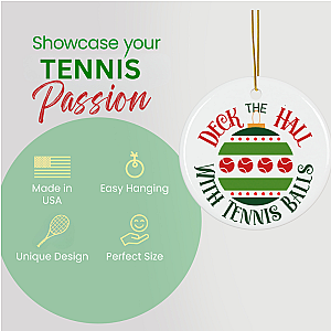 Pickleball Ornament - Deck the Halls with Pickleballs