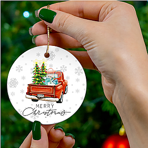 Tennis Ornament - Christmas Truck