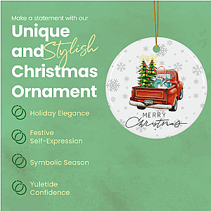 Tennis Ornament - Christmas Truck