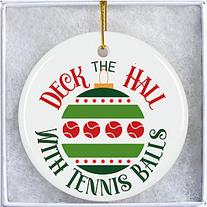 Tennis Ornament - Deck the Halls with Tennis Balls