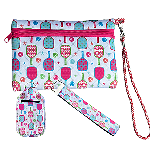 Pickleball Wristlet Clutch Gift Set Bundle