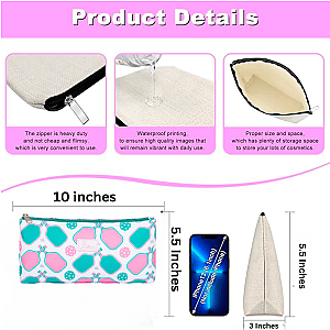 Pickleball Pastel Cosmetic Bag Gift Sets