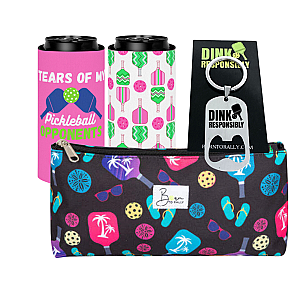 Pickleball Tropical Cosmetic Bag Gift Sets