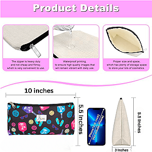 Pickleball Tropical Cosmetic Bag Gift Sets