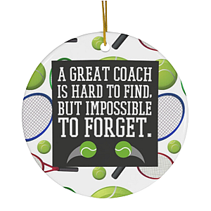 Great Tennis Coach Ornament
